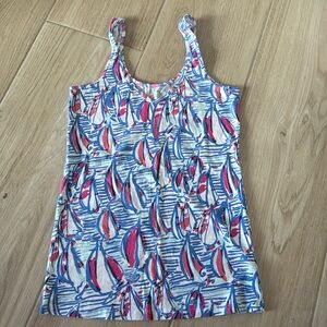Lilly Pulitzer Tabbie tank in Red Right Return